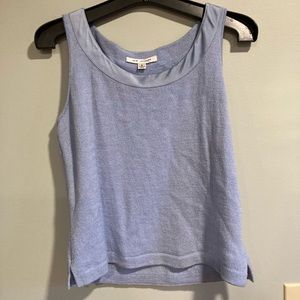 St. John blue knit tank top sz S